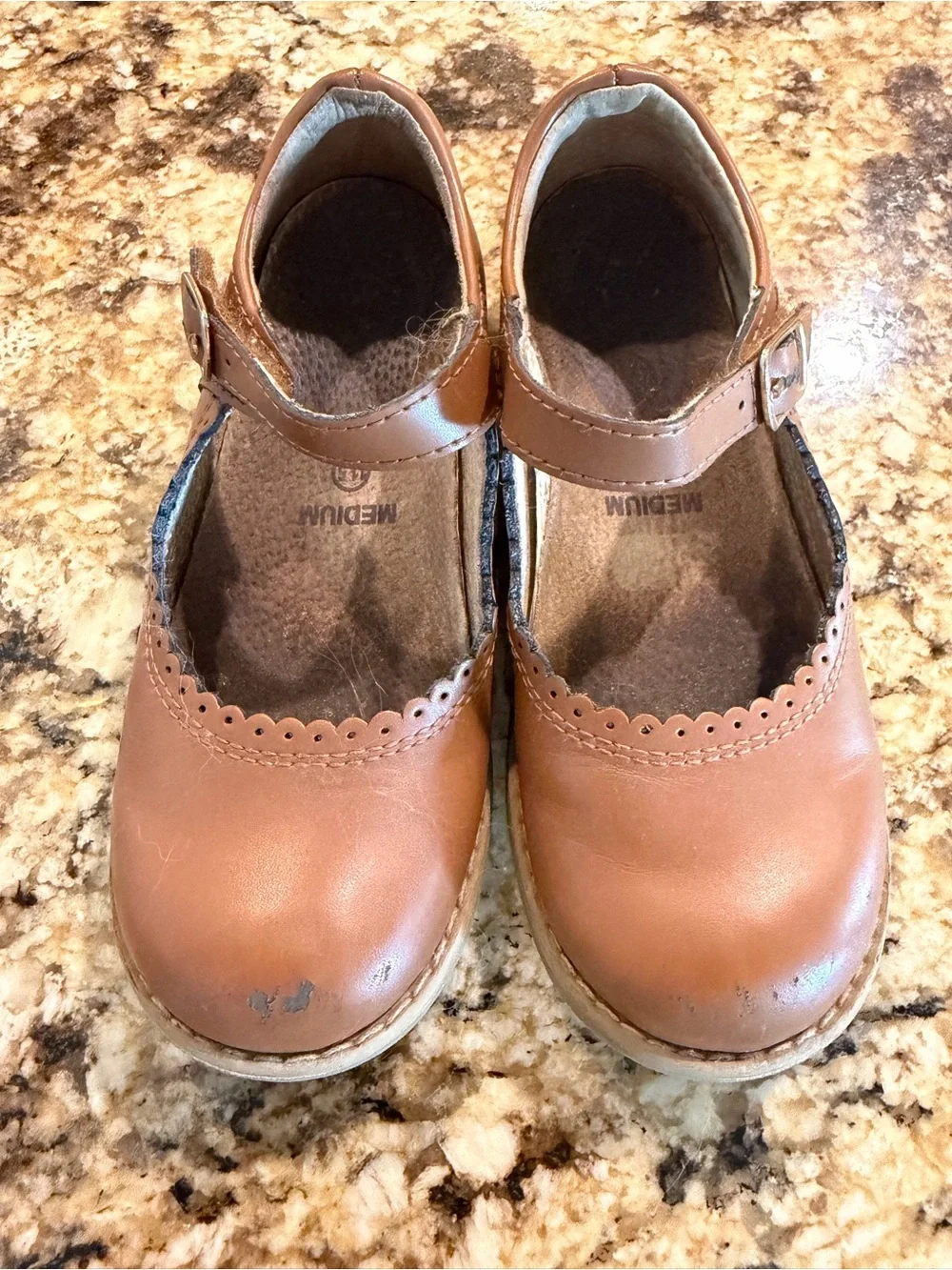 FootMates Brown Mary Jane Dress Shoes for Kids